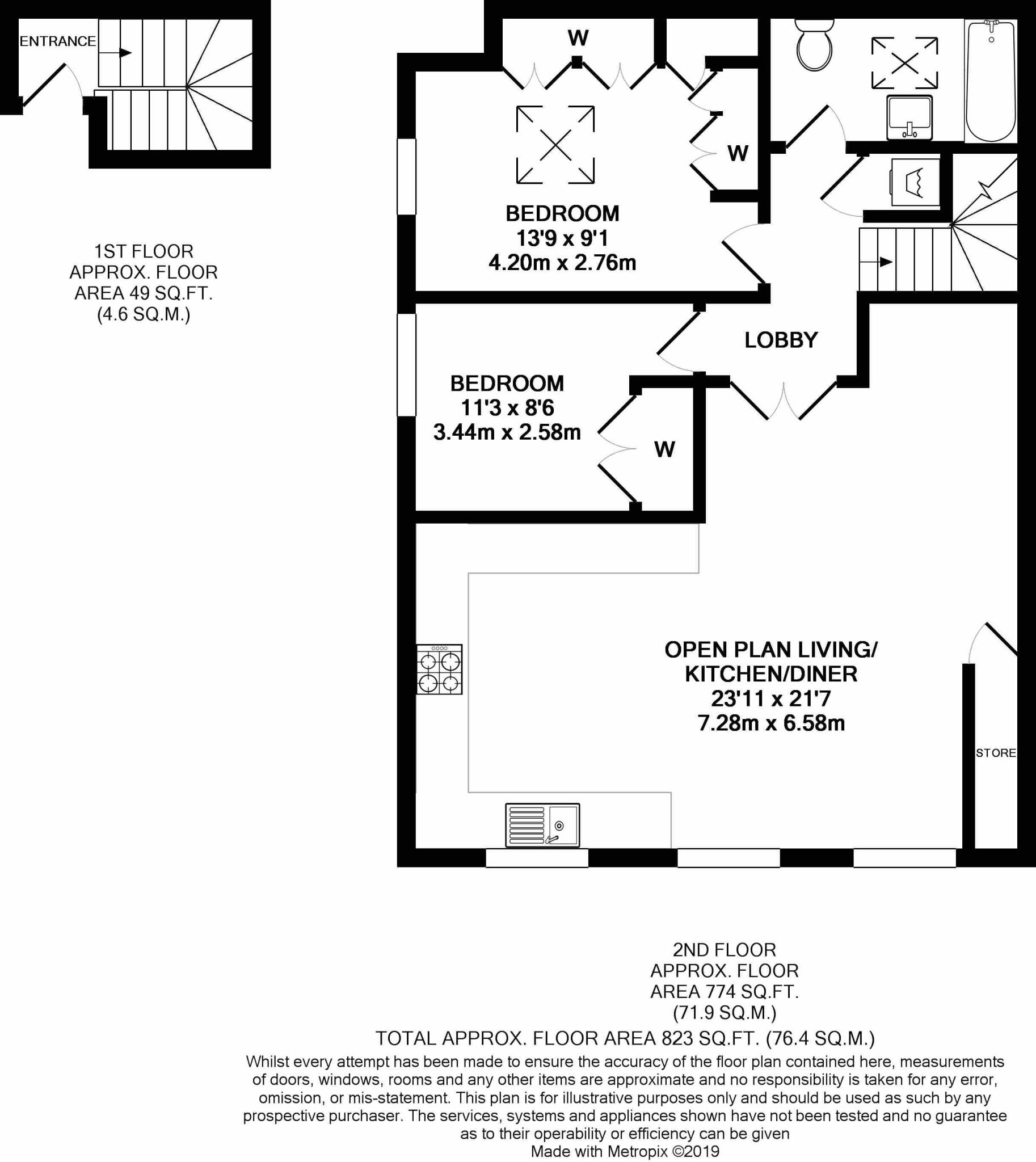 Alexandra Road, Hornsey, London floorplan