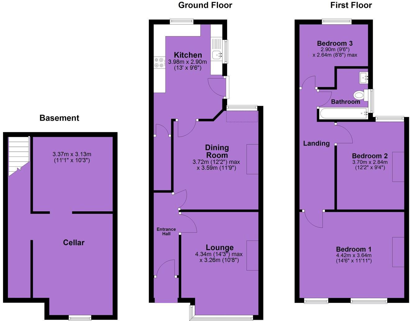 Cranbourne Road, Old Trafford floorplan