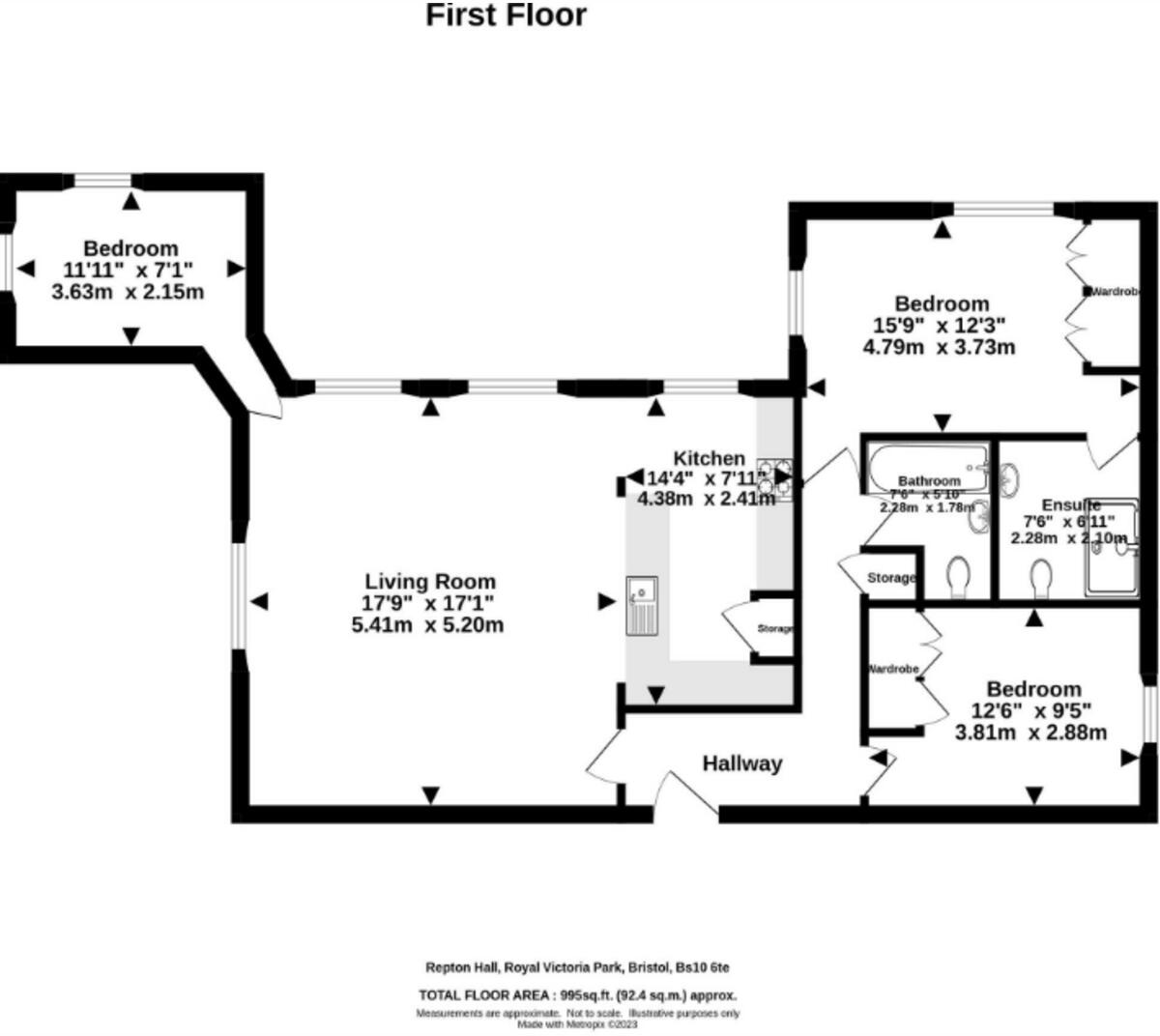 Repton Hall, Bristol, BS10 floorplan