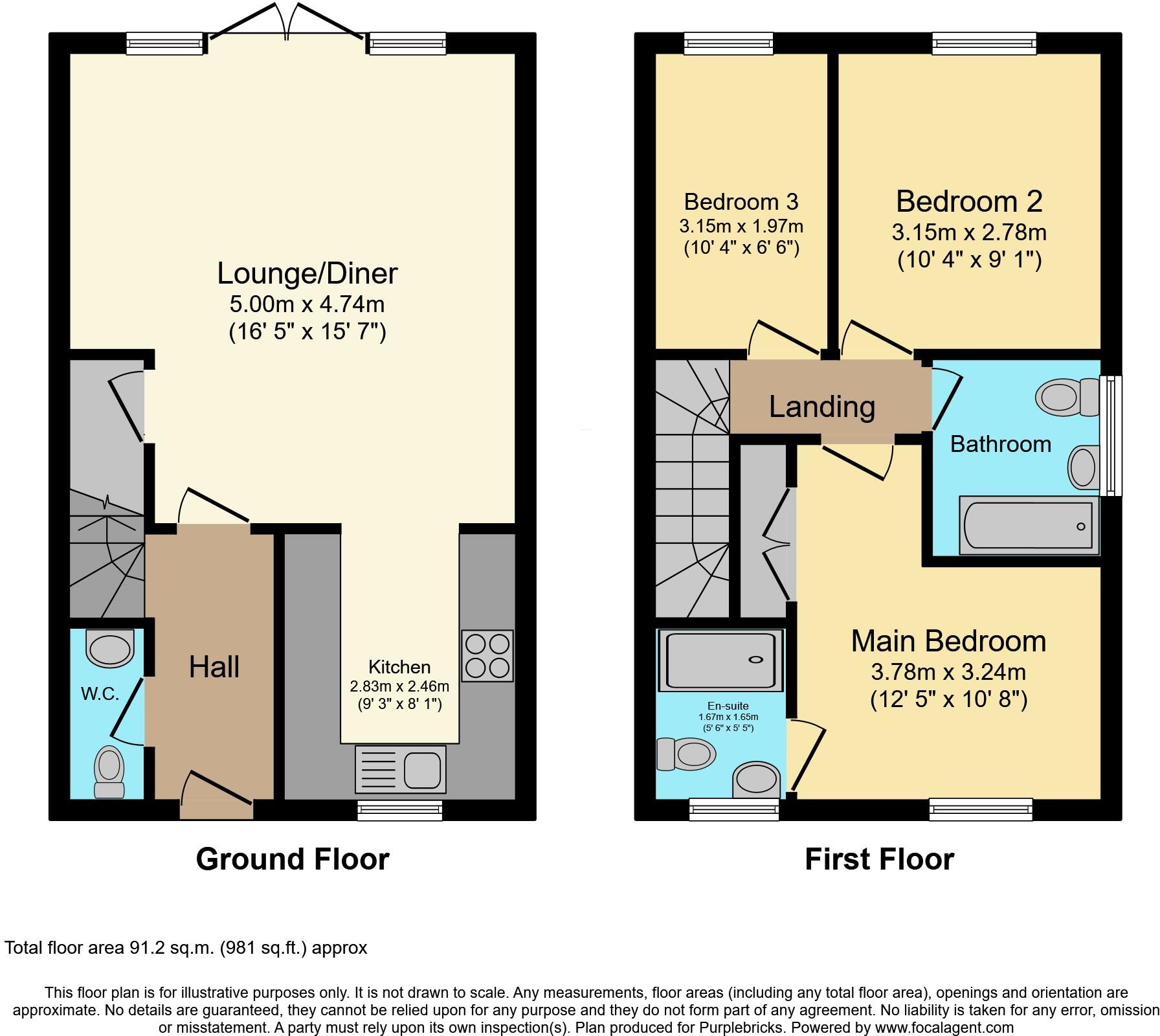 Roseberry Avenue, Wootton, Bedford, MK43 floorplan