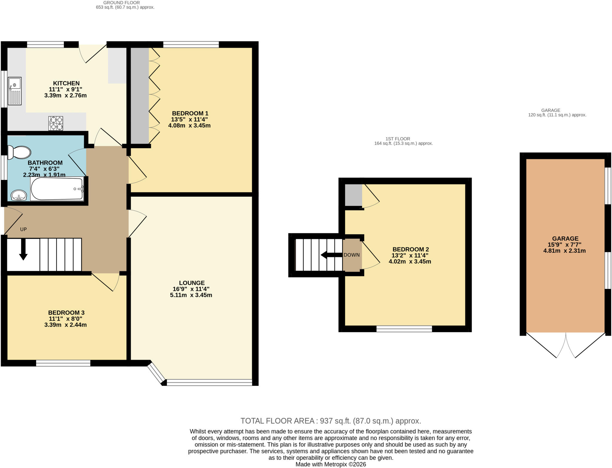 Pretymen Crescent, New Waltham, Grimsby, N E Lincolnshire, DN36 floorplan