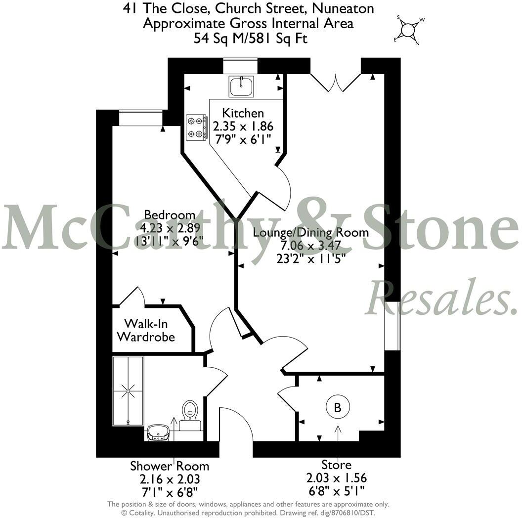 The Close, Church Street, Nuneaton, Warwickshire floorplan