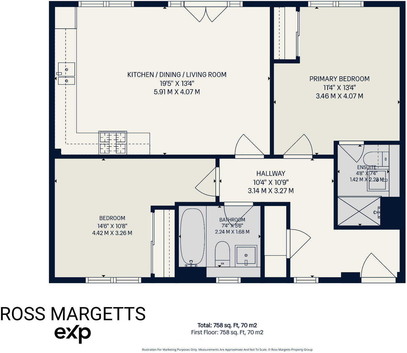 Bricklayer Lane, Faygate, Horsham, RH12 floorplan