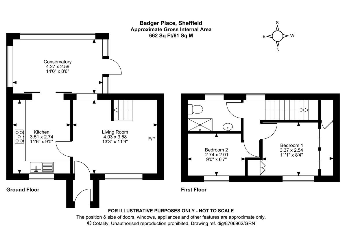 Badger Place, Woodhouse floorplan