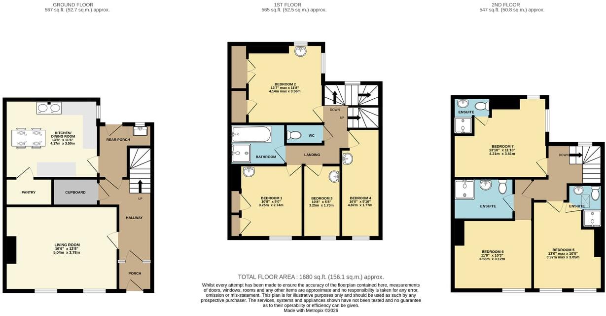 9 Castlegate, Cockermouth, CA13 floorplan