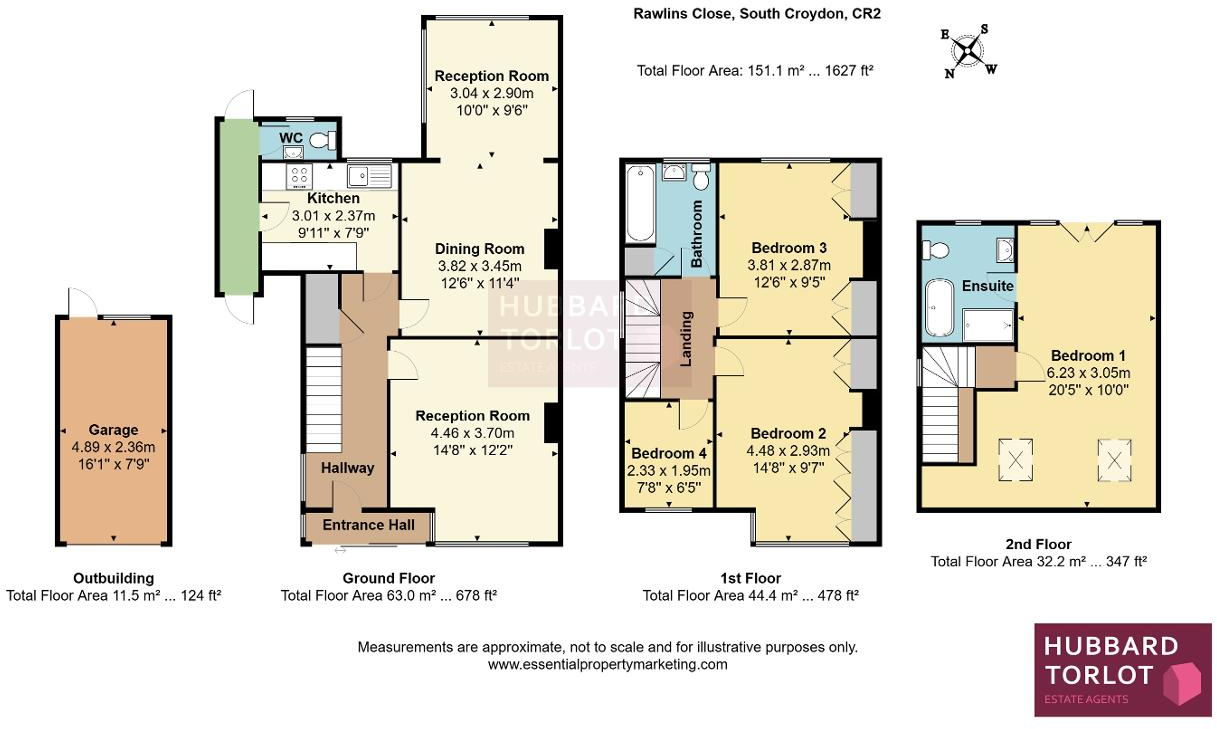 Rawlins Close, Selsdon, South Croydon, CR2 8JS floorplan