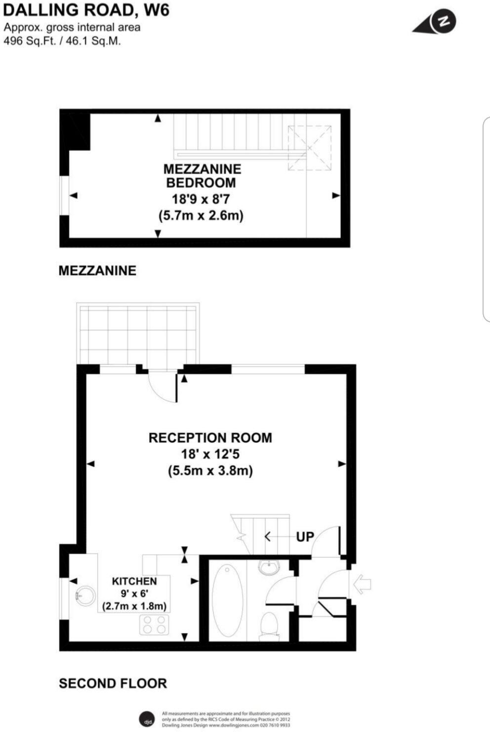 Dalling Road, Brackenbury Village, Hammersmith, W6 floorplan