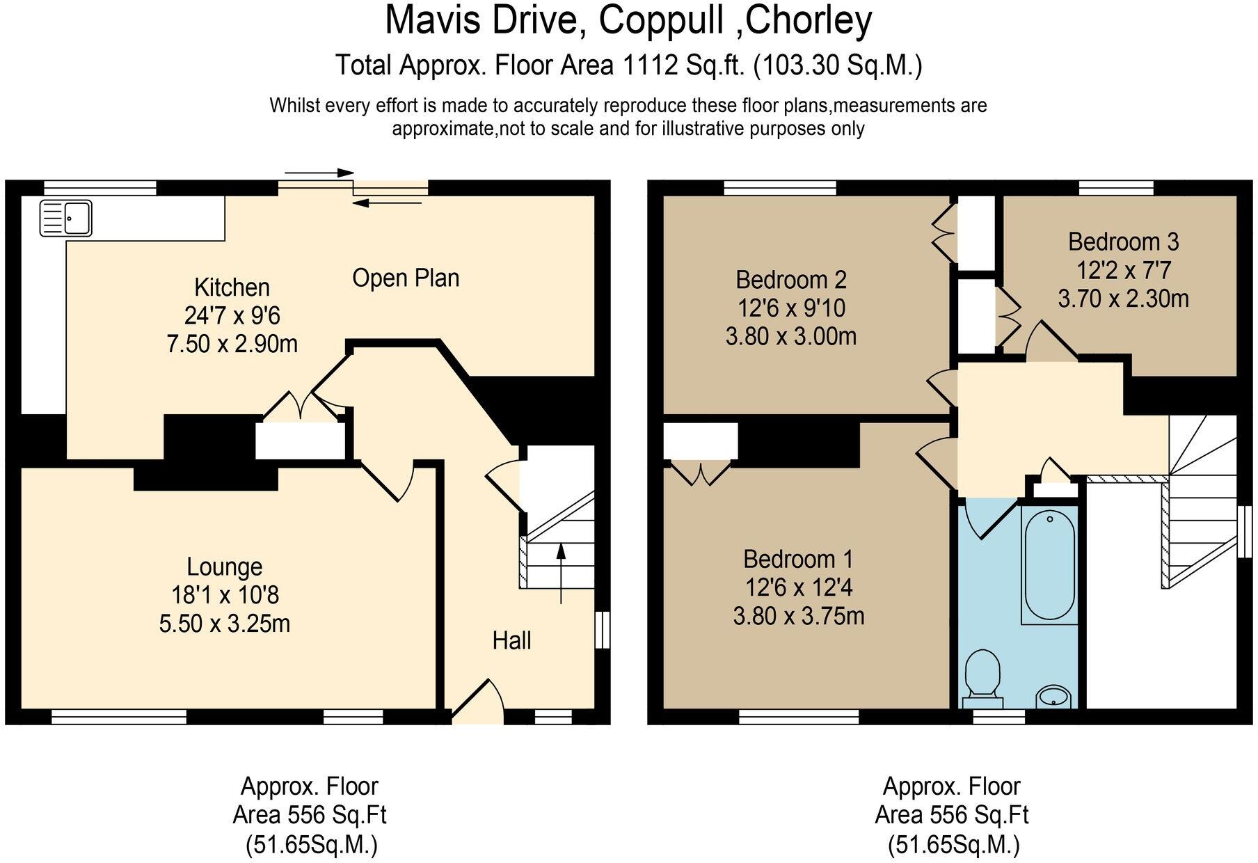 Mavis Drive, Coppull, PR7 floorplan
