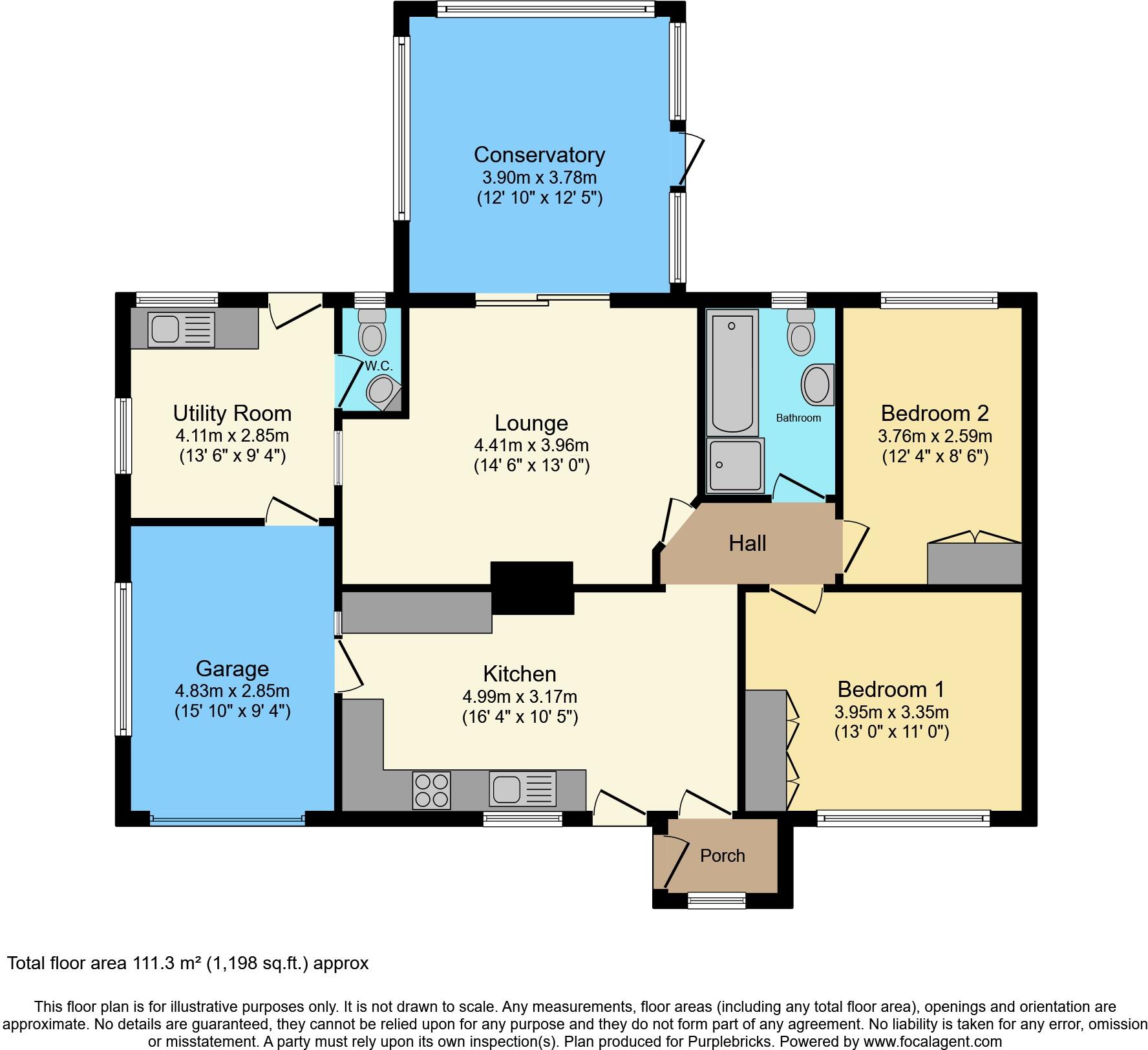 The Hill, Chesterfield, S44 floorplan