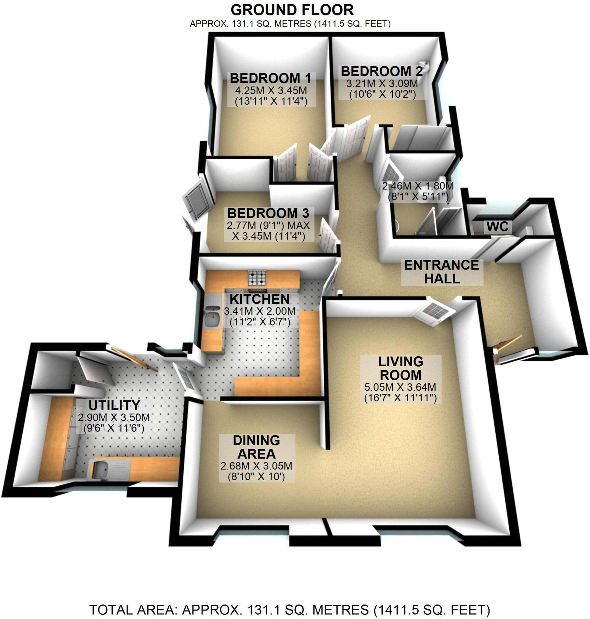 Avenue Crescent, Abergavenny floorplan
