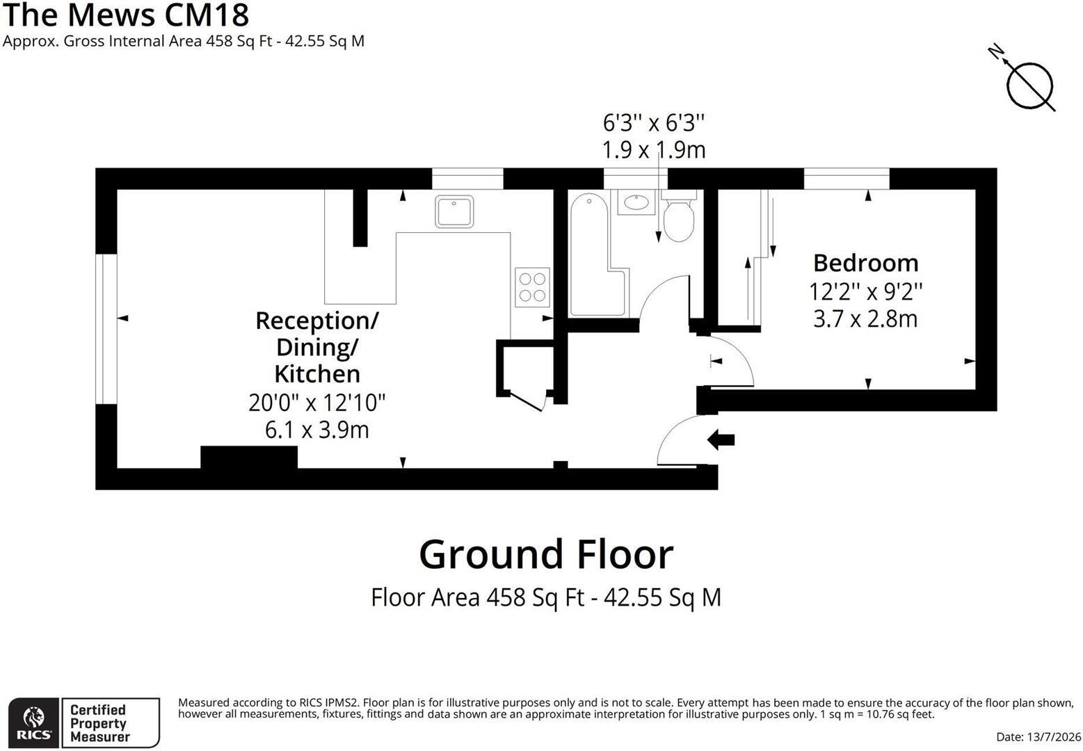 The Mews, Commonside Road, Harlow, CM18 floorplan