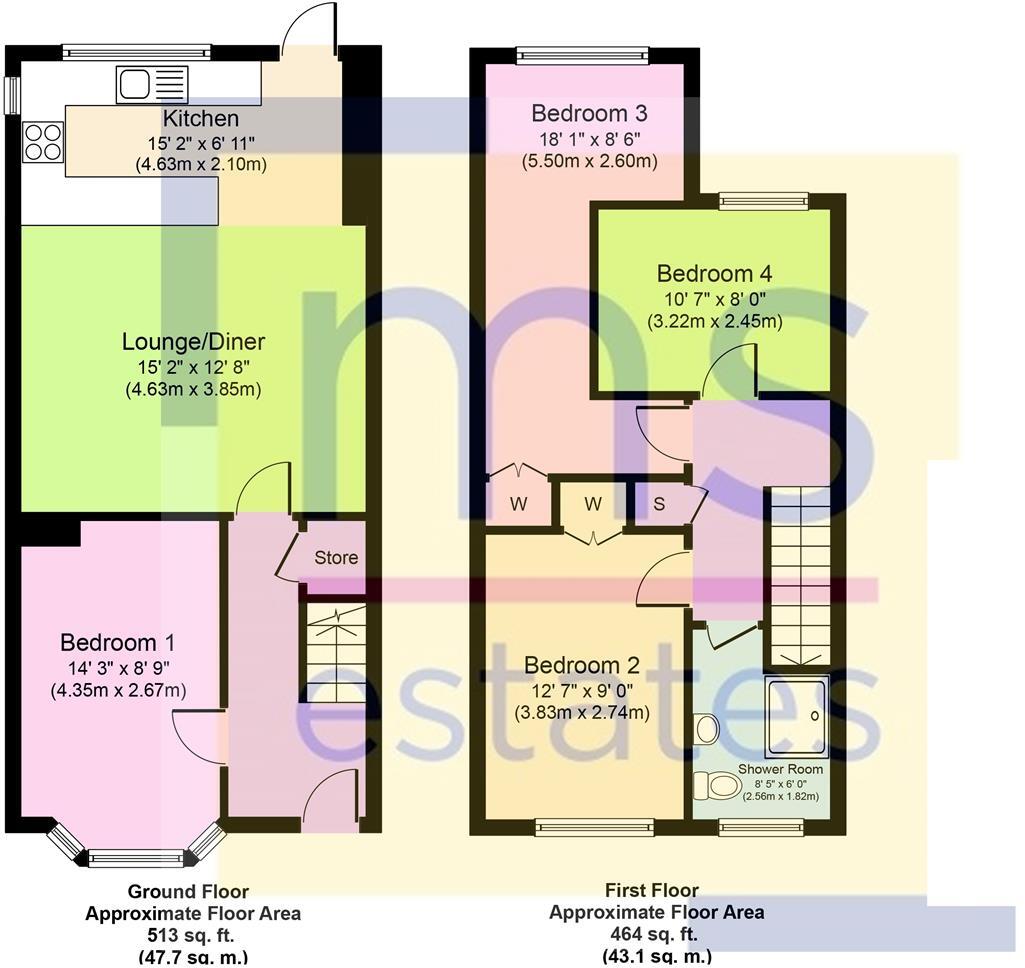 £120pppw Saxon Green, Nottingham floorplan