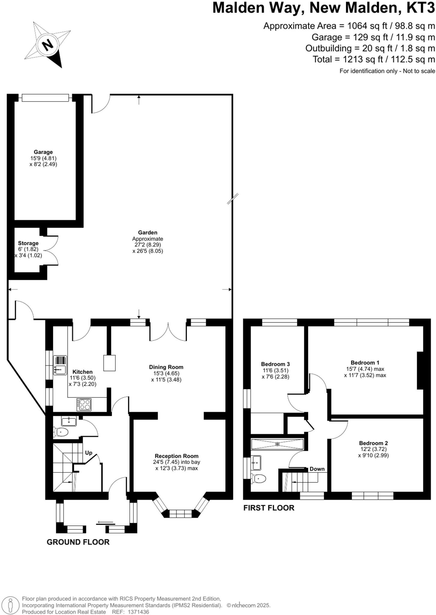 Malden Way, New Malden, KT3 floorplan