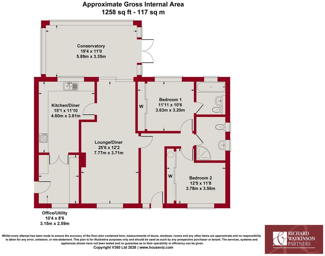 Glenfields, Southwell floorplan