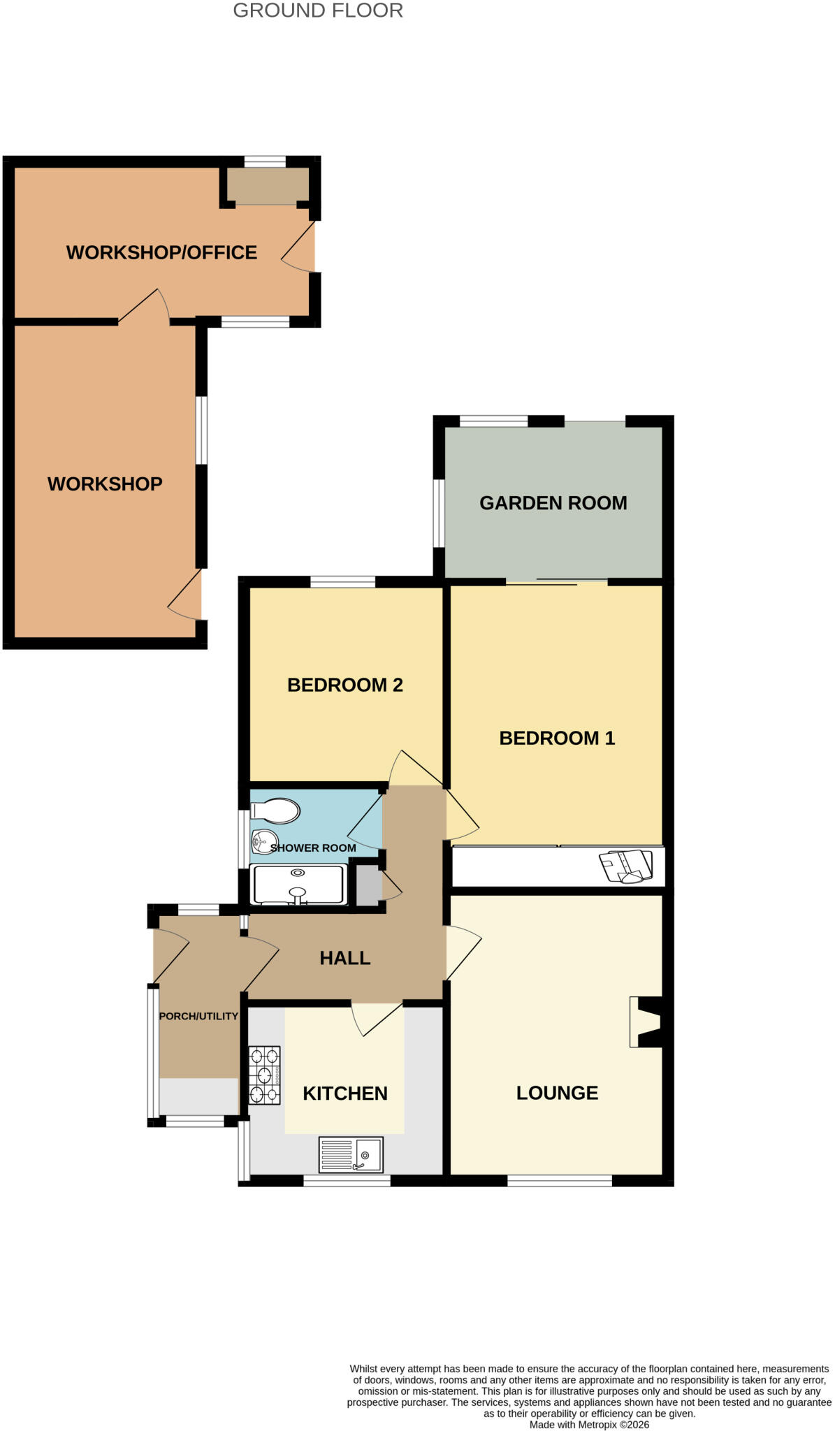 Steart Gardens, Burnham on Sea, Somerset, TA8 floorplan