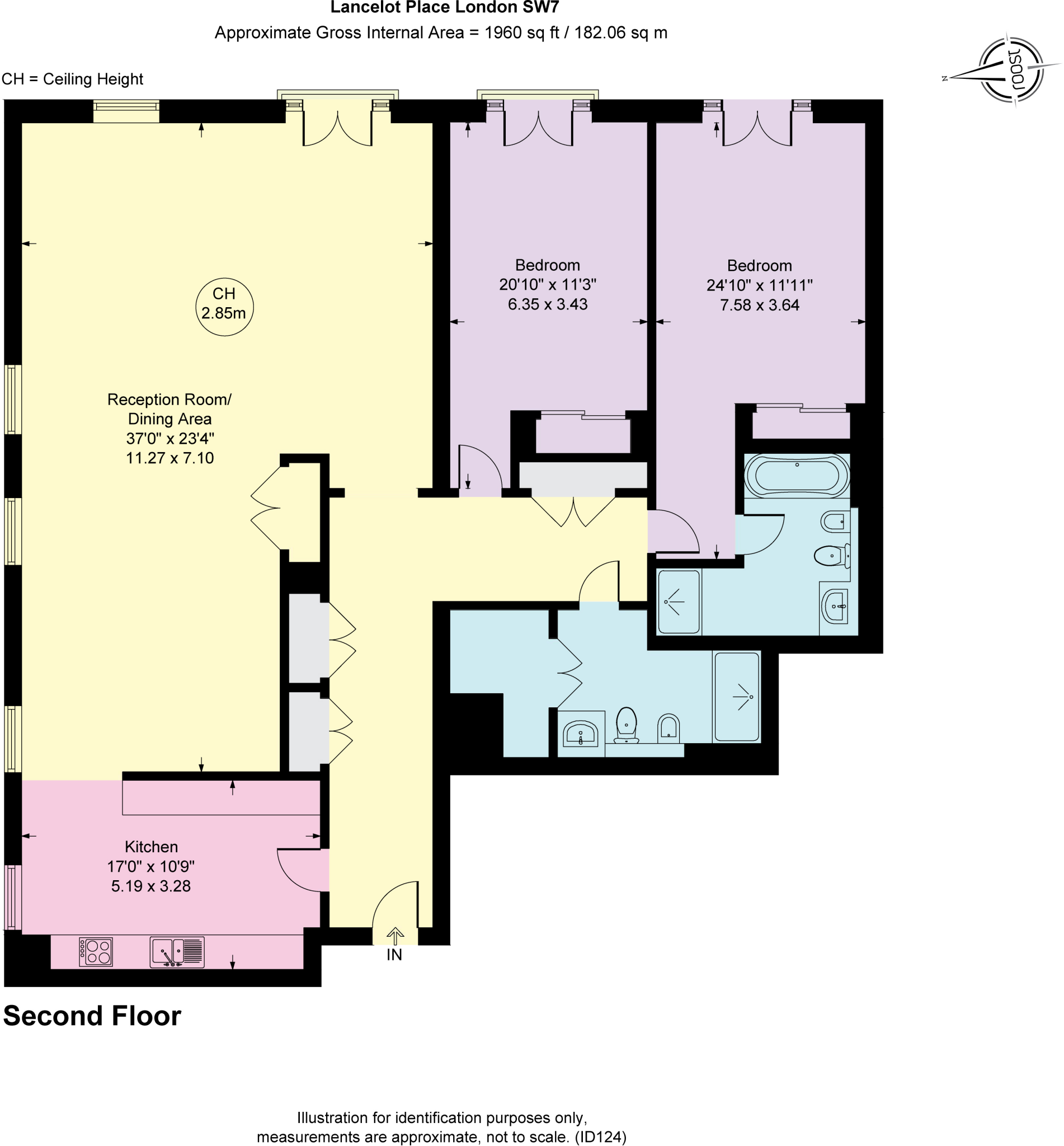 Lancelot Place, London, SW7 floorplan