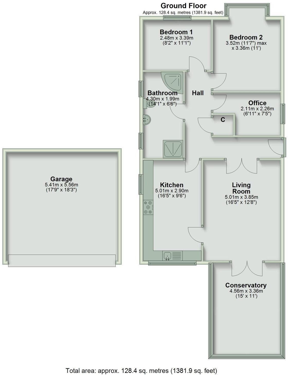 2, The Copse, Hawarden, CH5 floorplan