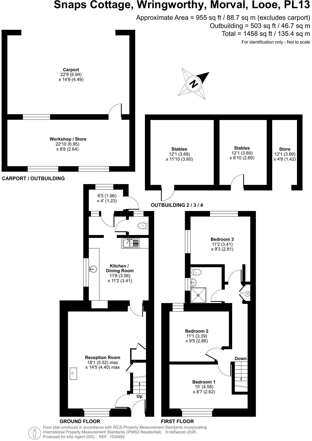 Morval, Looe, PL13 floorplan
