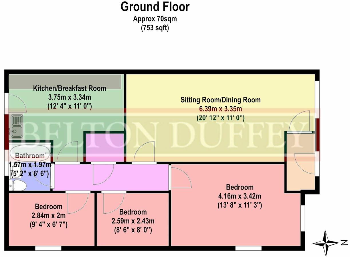 7, Greenacre Close, South Wootton, PE30 floorplan