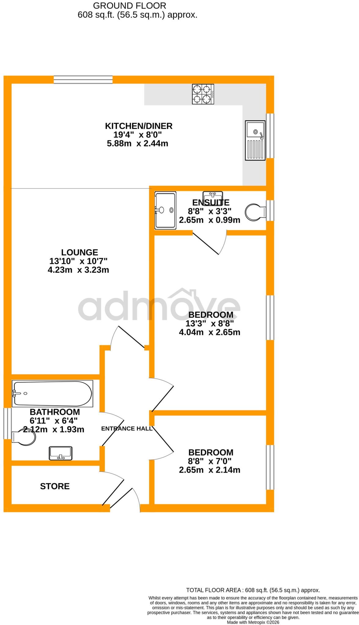 Provender Close, Broadheath, WA14 floorplan