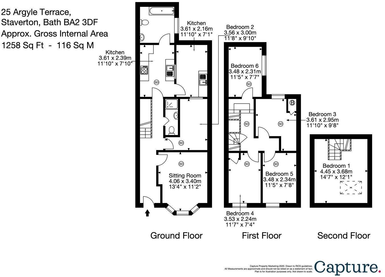 Argyle Terrace, Bath, Somerset, BA2 floorplan
