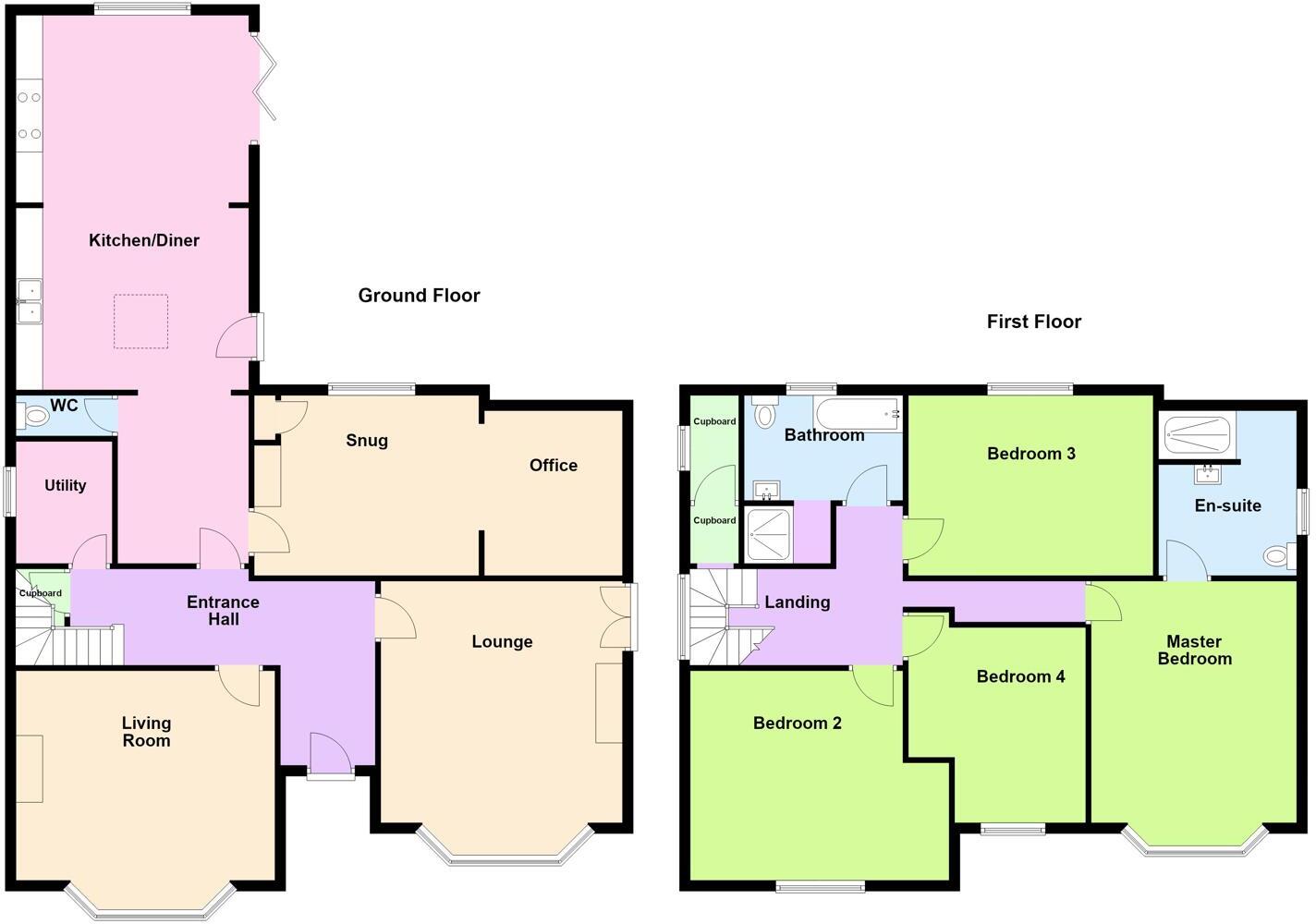 Hazelmere, Tattershall Road, Woodhall Spa floorplan