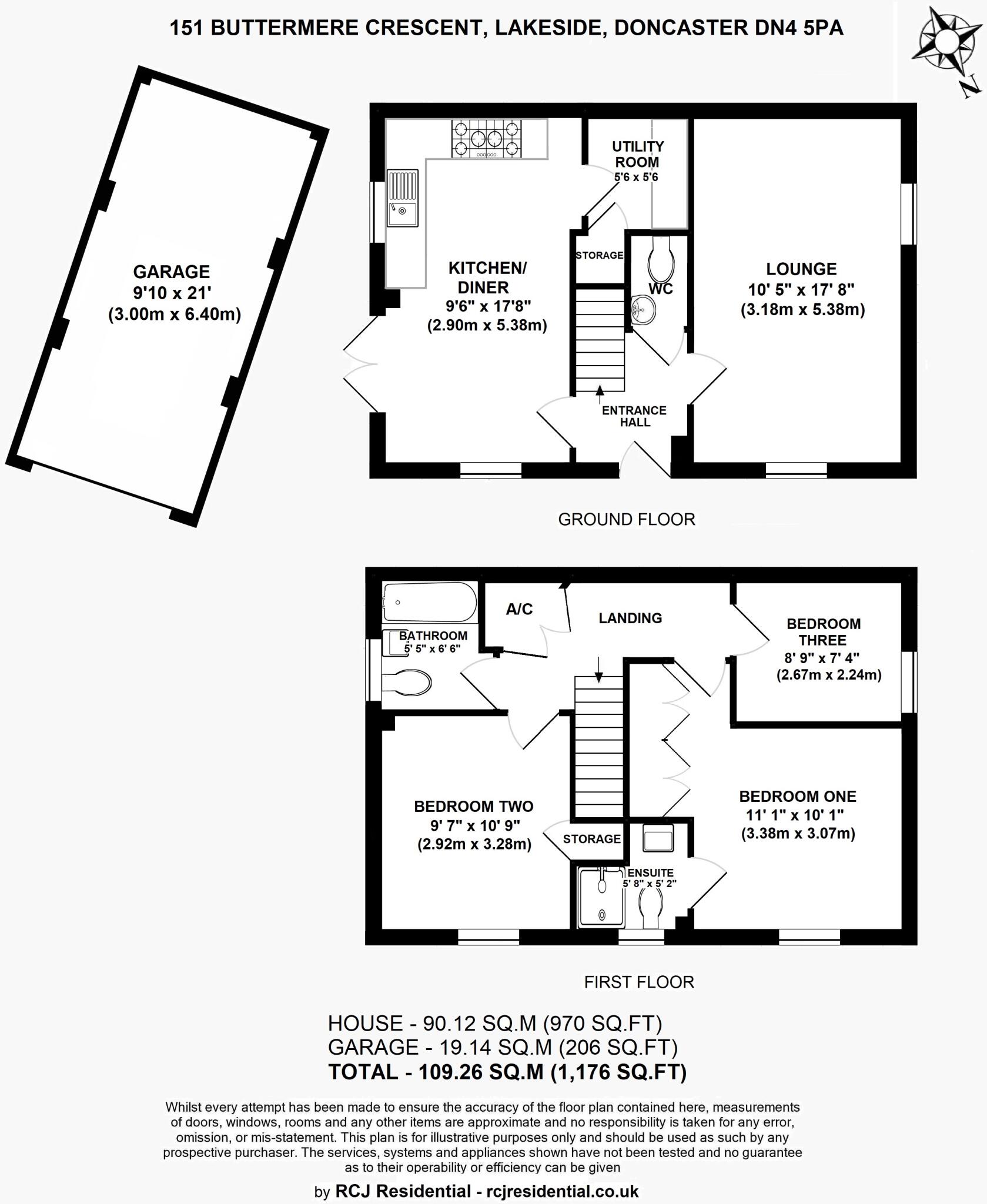 Buttermere Crescent, Lakeside floorplan