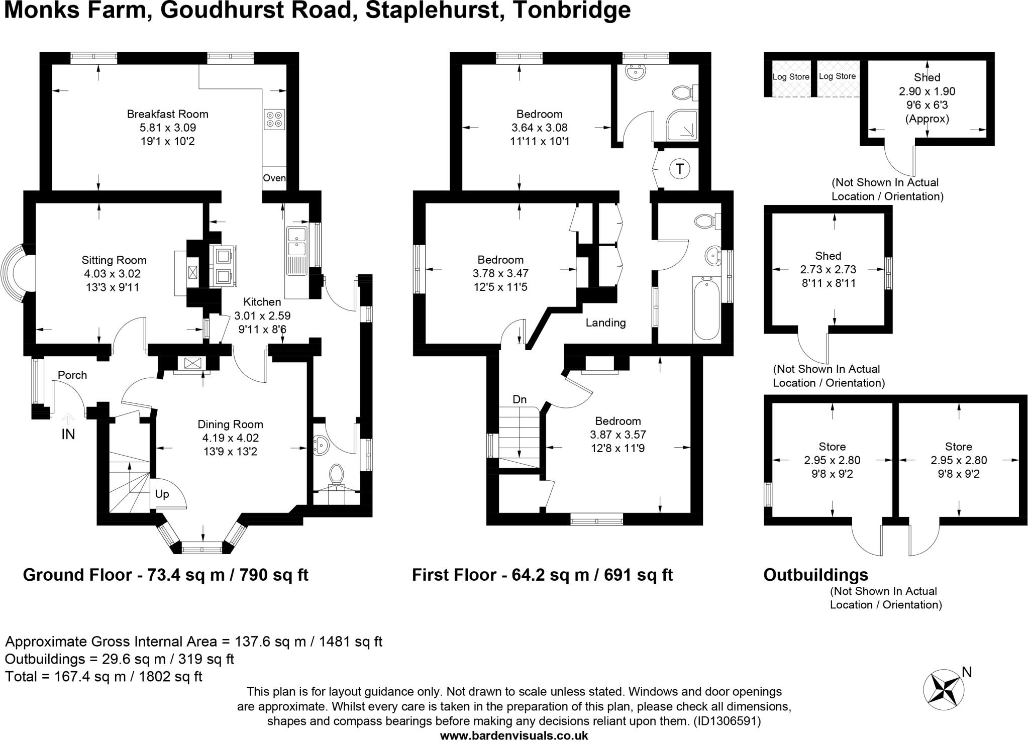 Goudhurst Road, Staplehurst, Tonbridge, Kent, TN12 floorplan