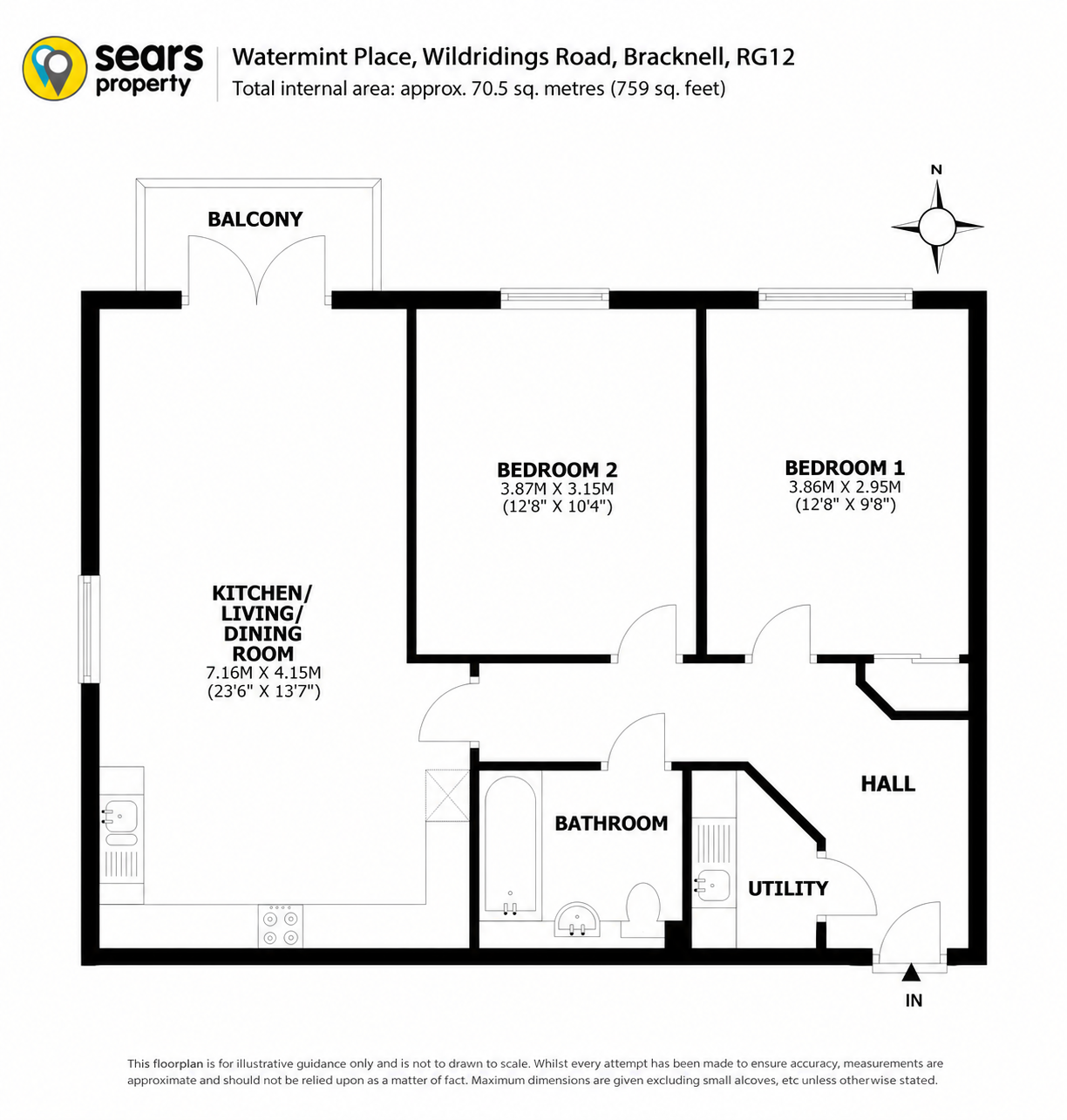 Watermint Place, Wildridings Road, Bracknell, RG12 floorplan