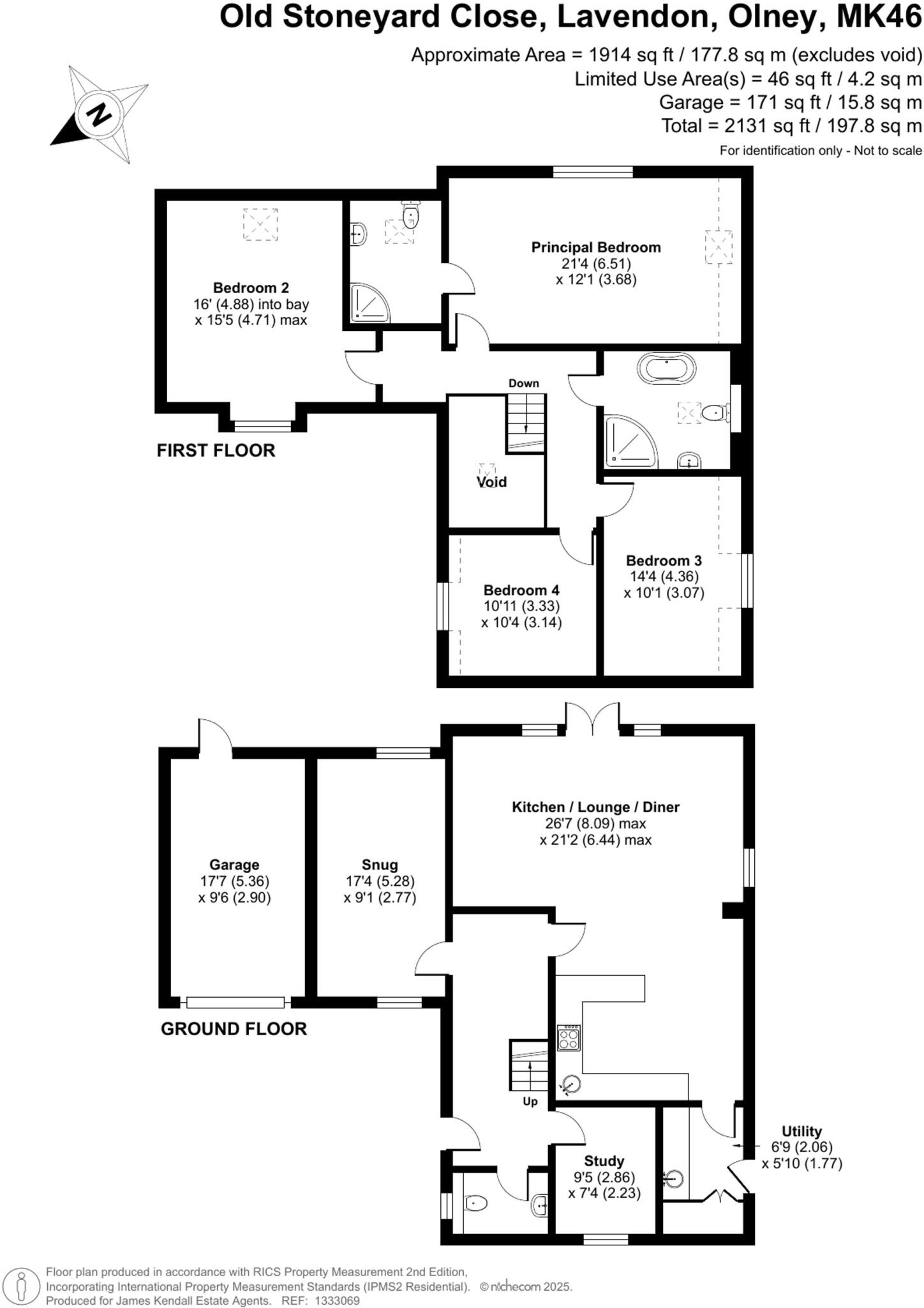 Old Stoneyard Close, Lavendon, MK46 floorplan