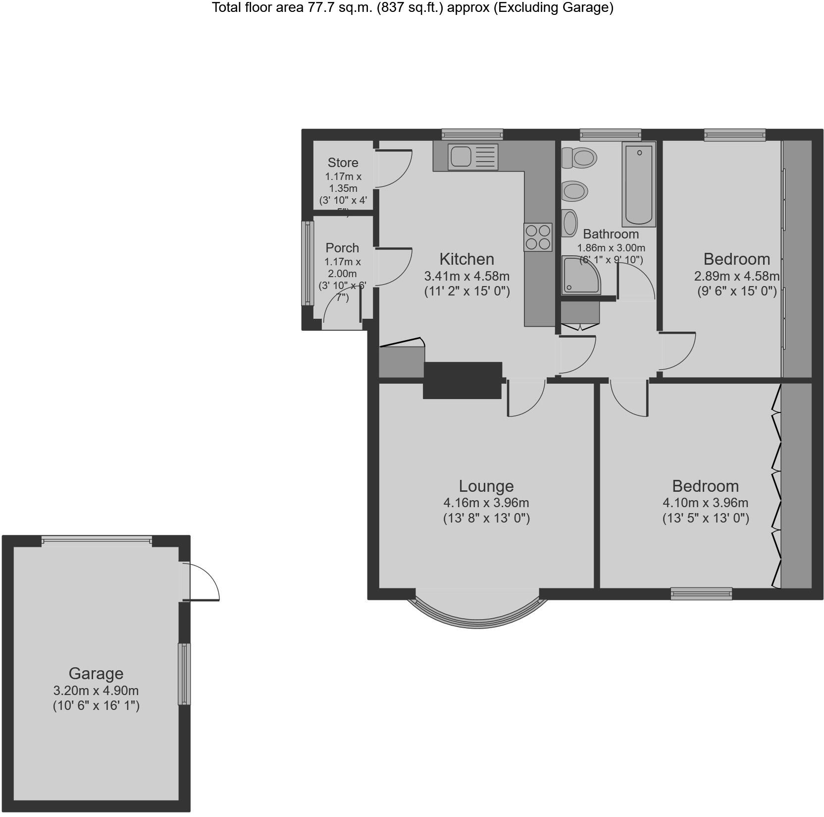 Dennington Lane, Crigglestone, Wakefield floorplan