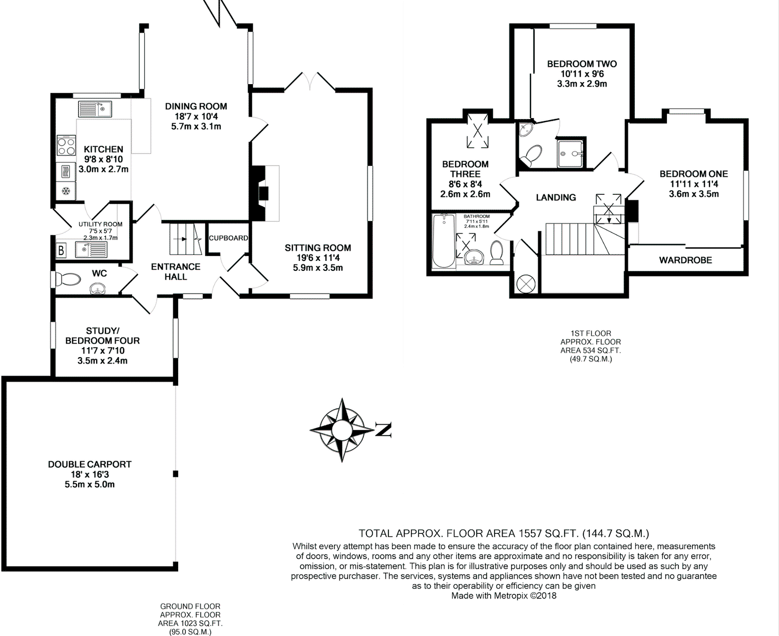 Farriers Close, Preston Candover floorplan