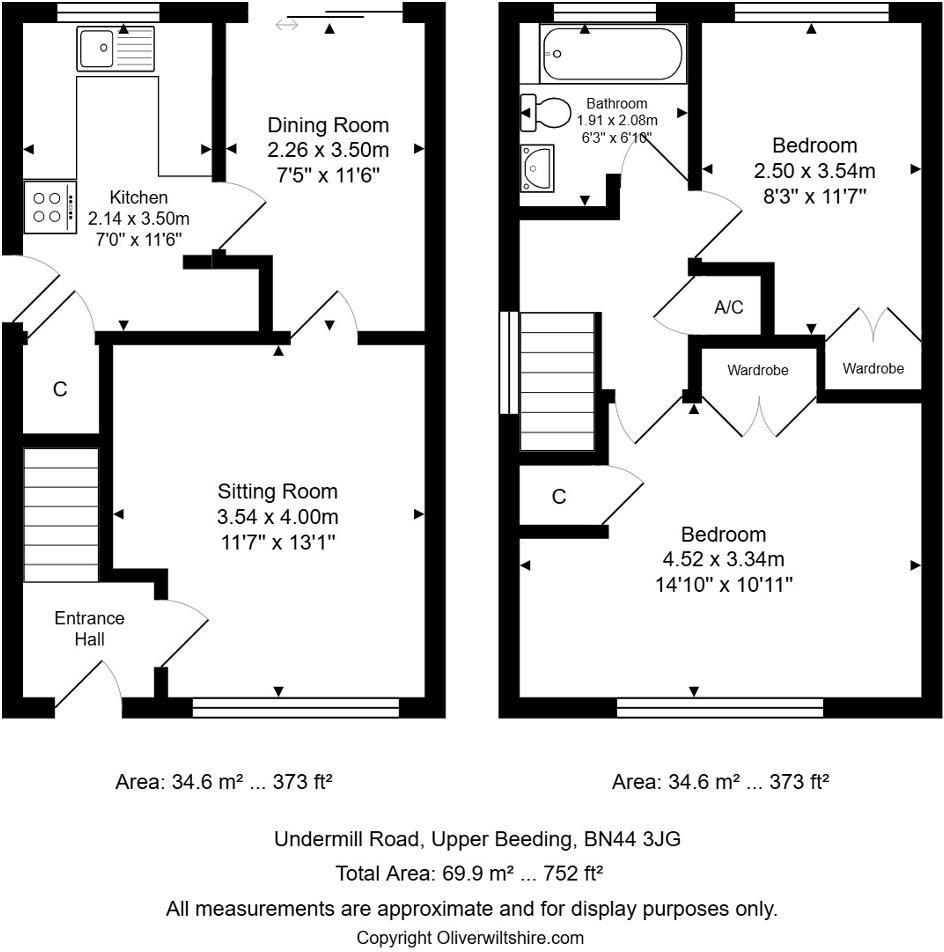 Undermill Road, Upper Beeding, West Sussex, BN44 3JG floorplan