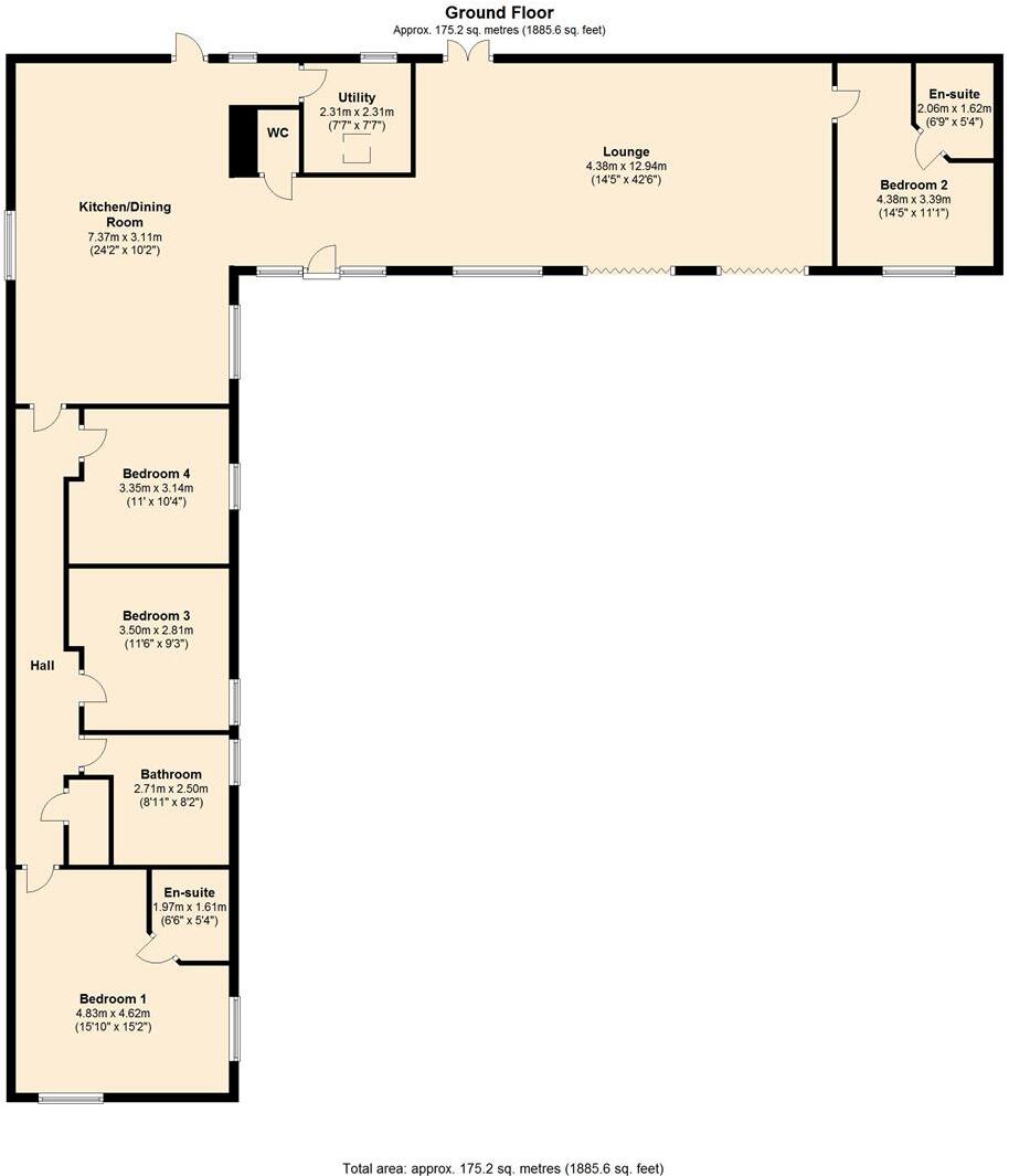 The Granary, Pen Onn, Llancarfan, Vale Of Glamorgan, CF62 3AG floorplan