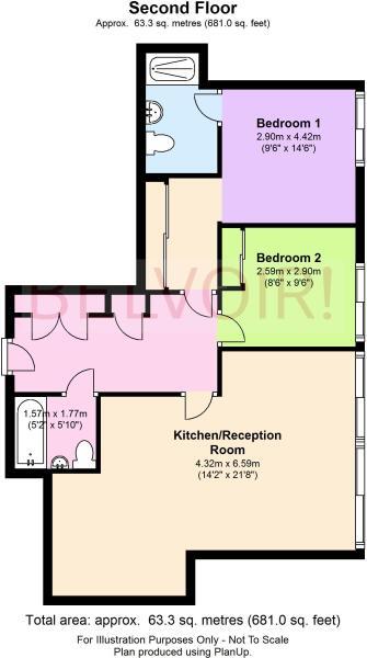 3 Stamford Square, London, SW15 floorplan