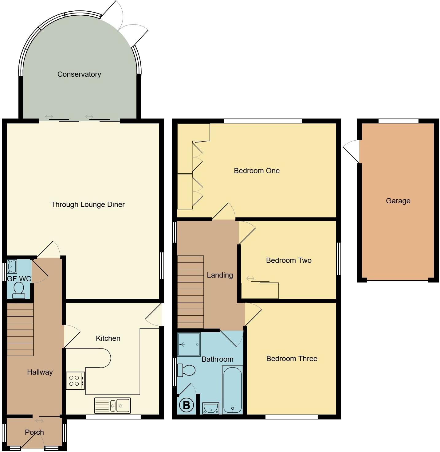 Daneswood Road, Binley Woods, Coventry, CV3 2BJ floorplan
