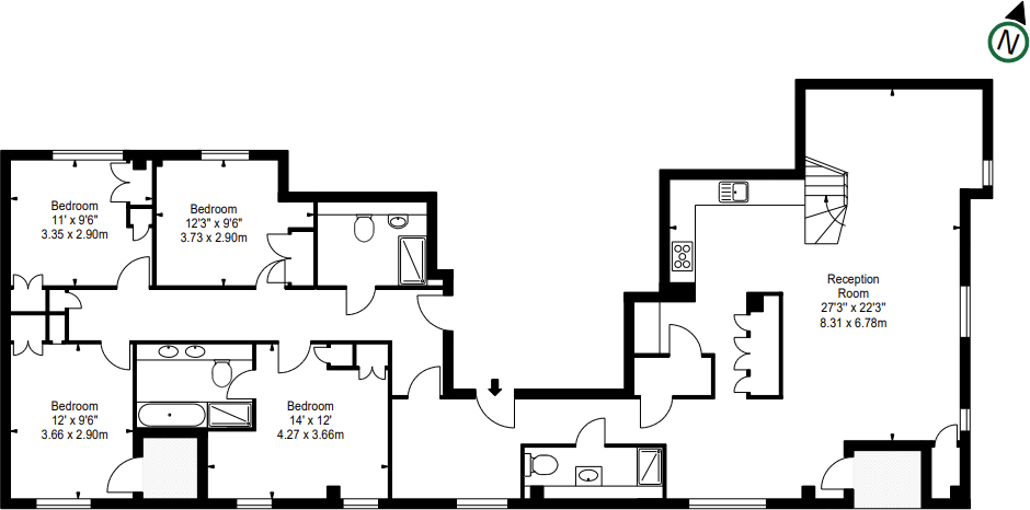 Merchant Square East, Paddington Basin, W2 floorplan