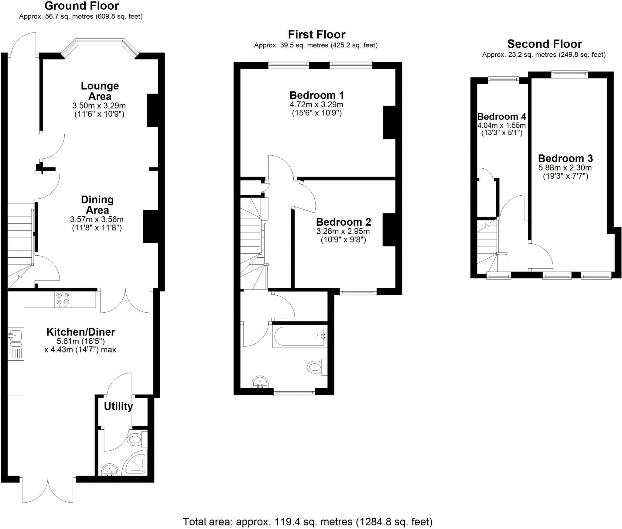 St. Philips Road, Cambridge floorplan