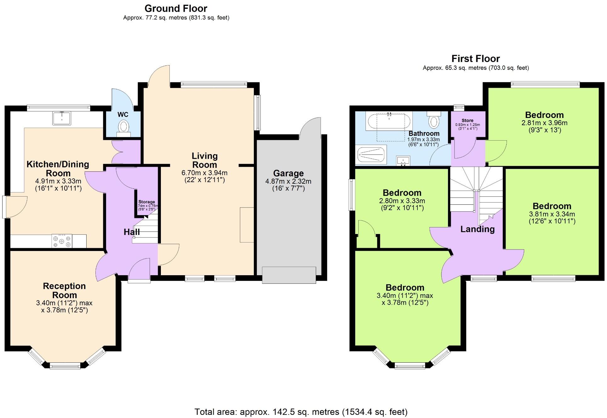 Victoria Road, Ferndown, BH22 floorplan