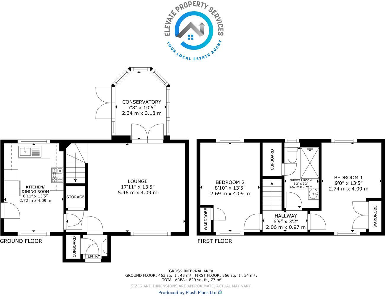 Benbow Road, Clydebank floorplan