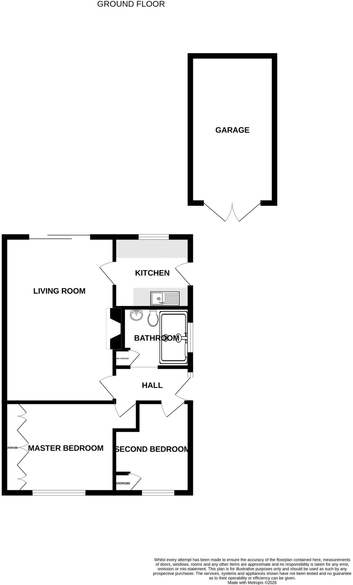 Priorylands, Stretton, DE13 floorplan