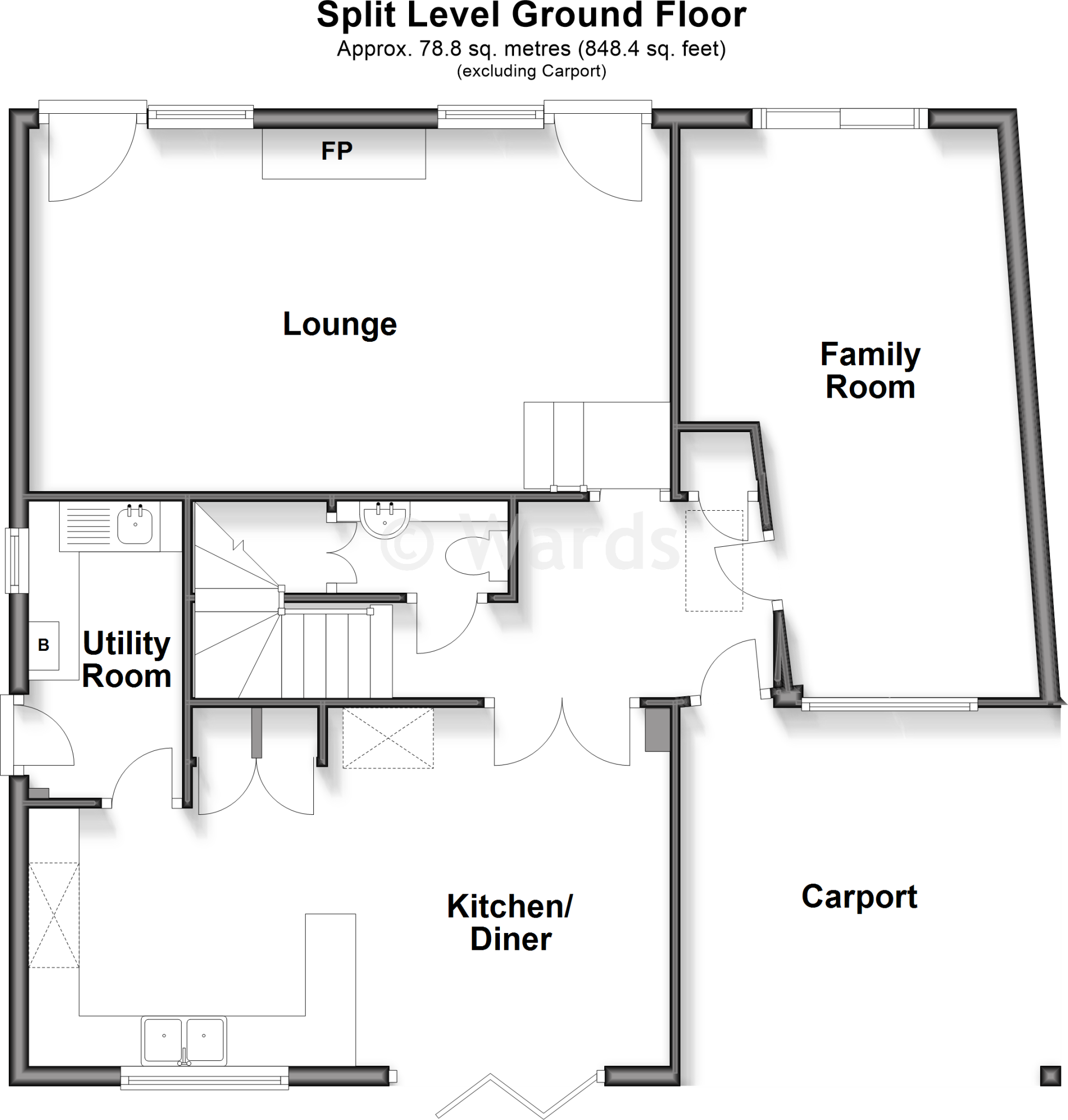 High Ridge, Seabrook, Hythe, Kent floorplan