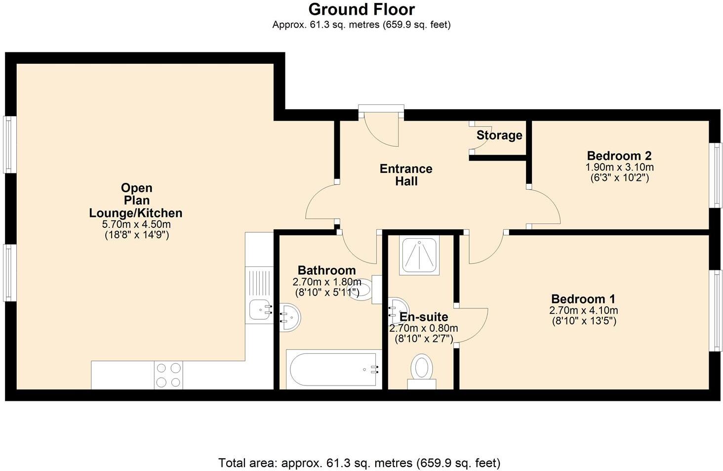 28 Kings Court City Centre floorplan