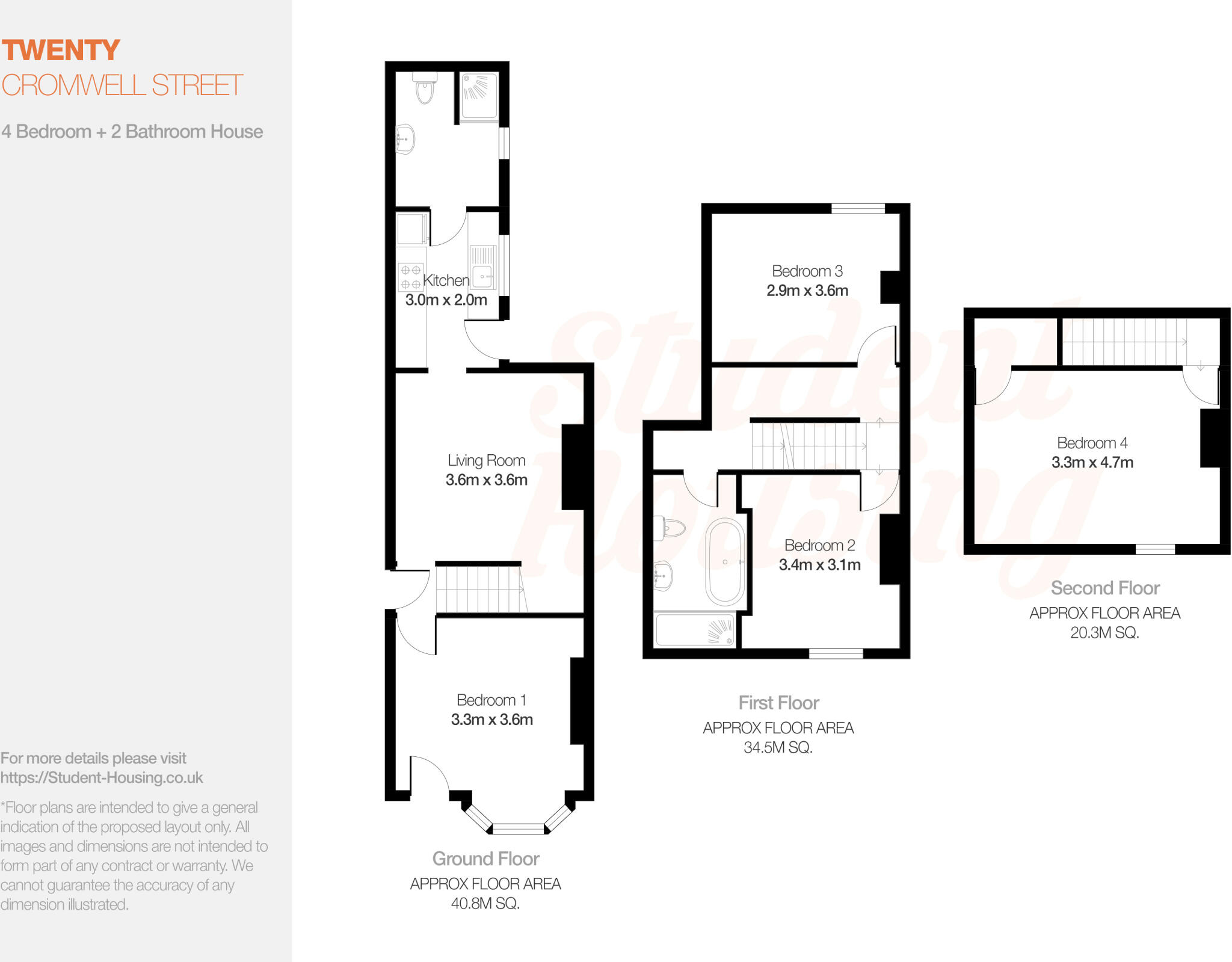 Cromwell St // 4 Bed & 2 Bath // June 2027 floorplan