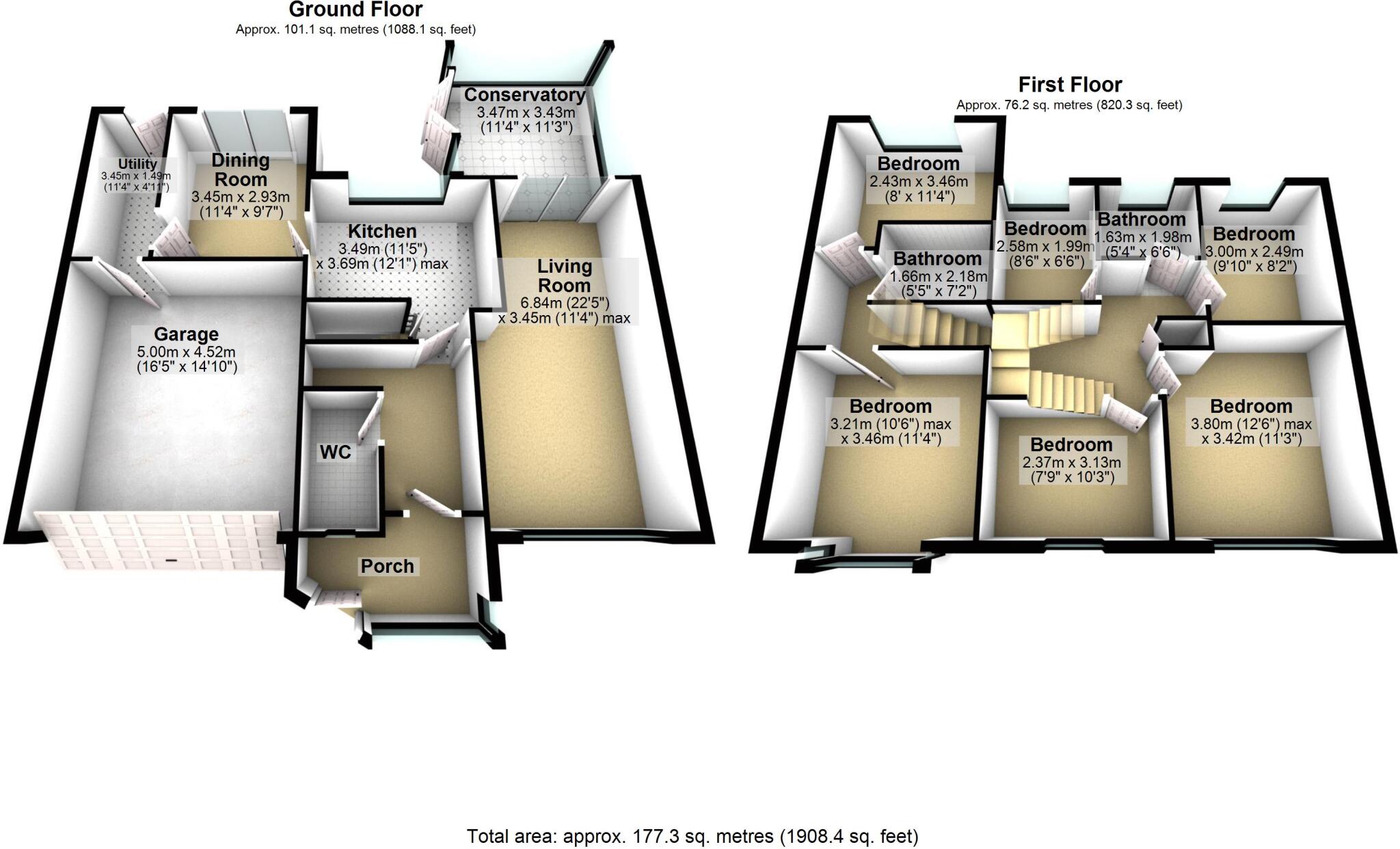 Woodcock Close, Bamford, Rochdale, OL11 floorplan