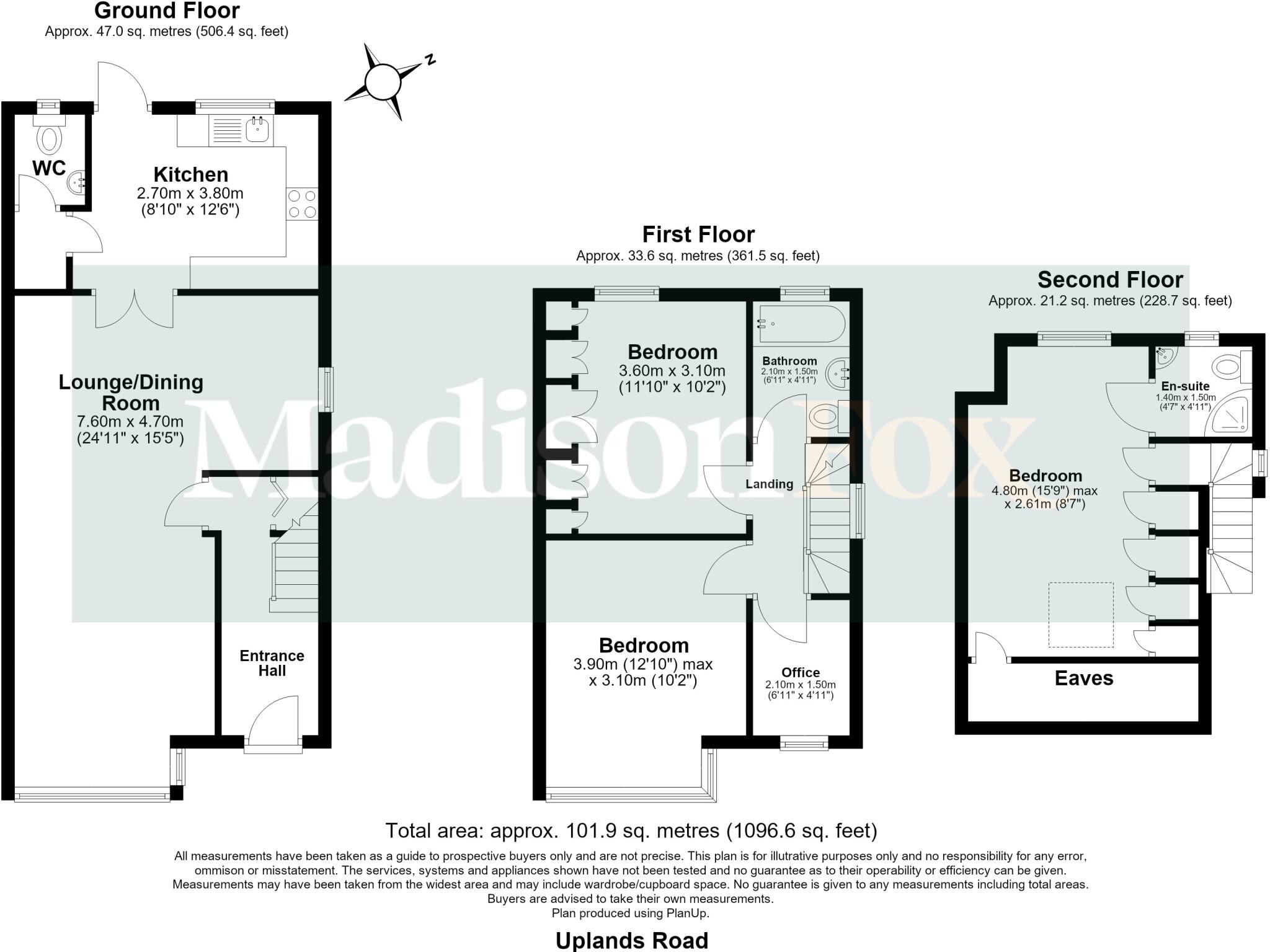 Uplands Road, Woodford Green, IG8 floorplan