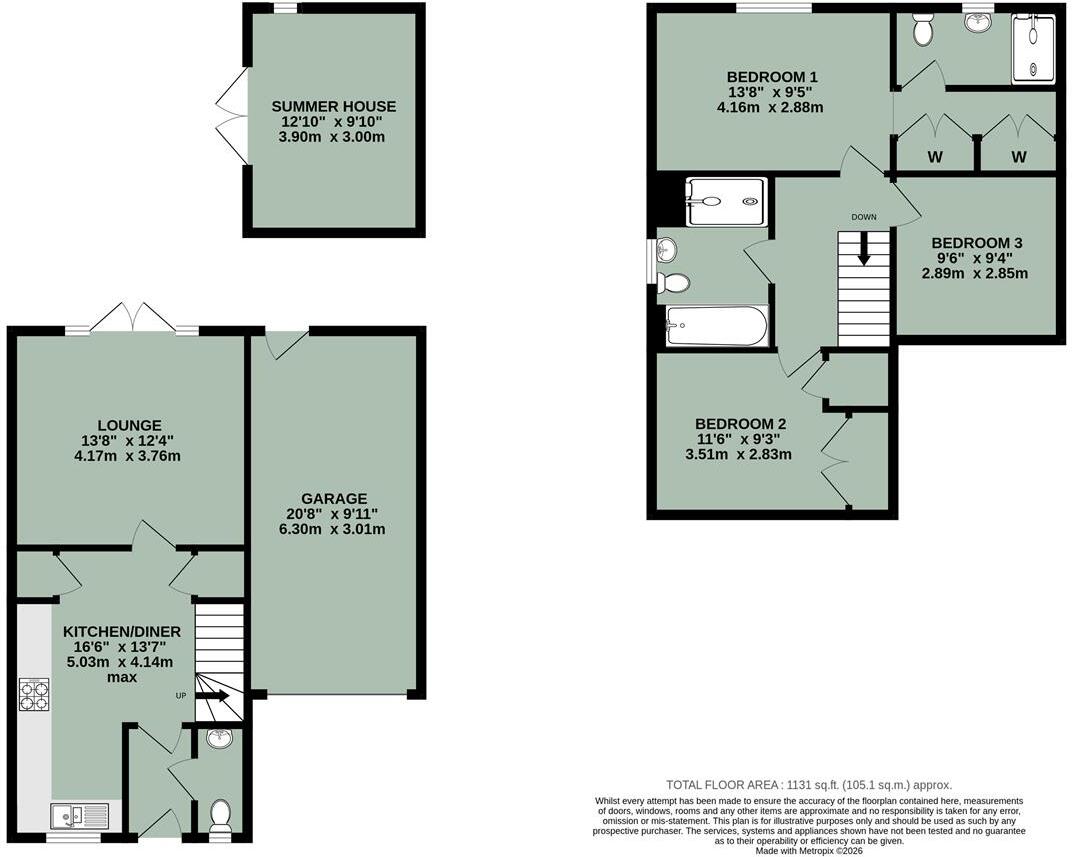 Hither Derhams, Benson floorplan