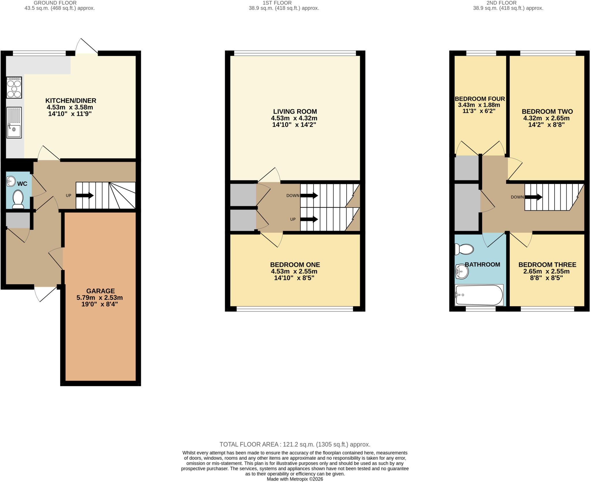 Fern Grove, Bletchley, Milton Keynes, MK2 floorplan