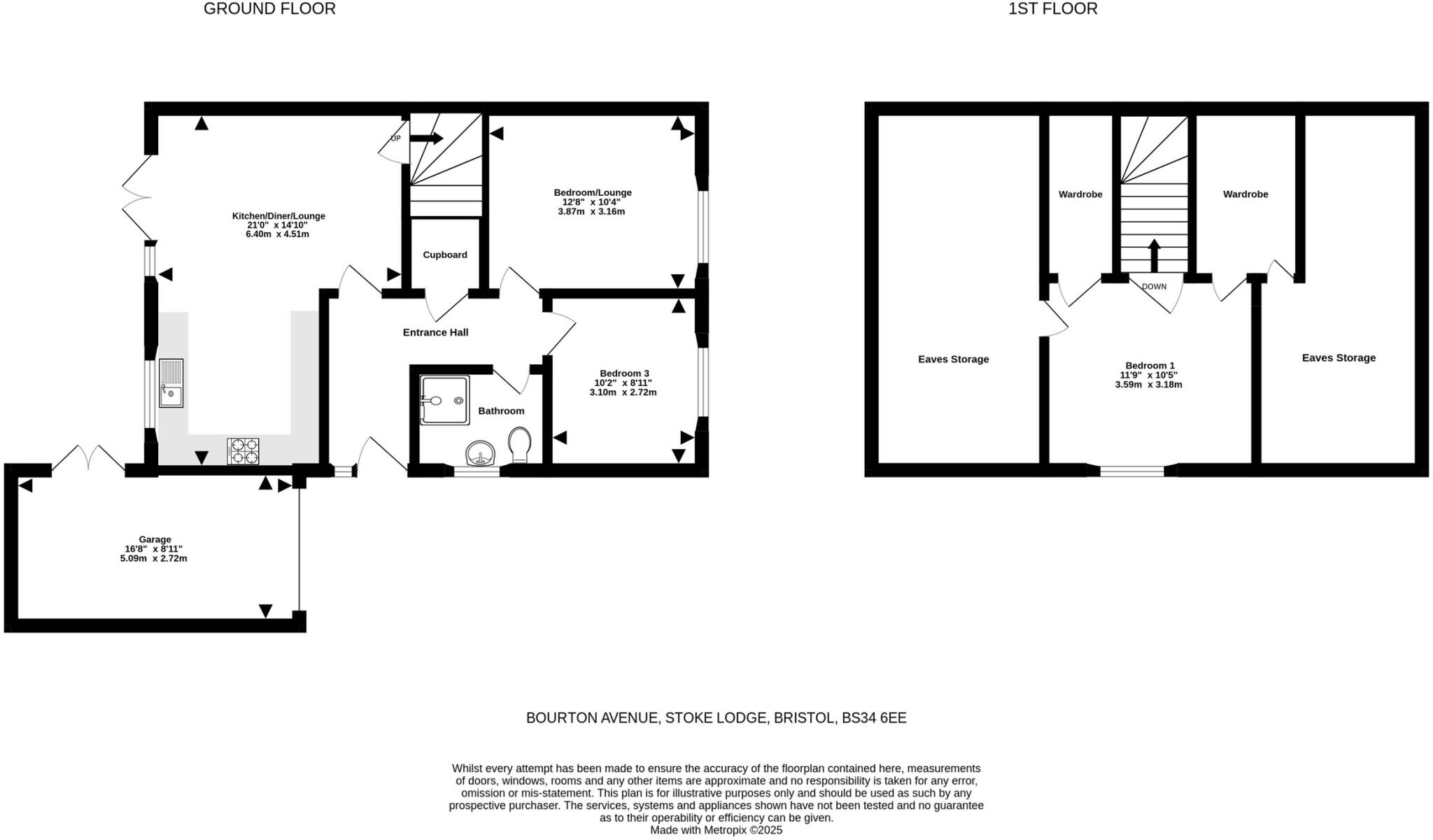 Bourton Avenue, Stoke Lodge, Bristol floorplan