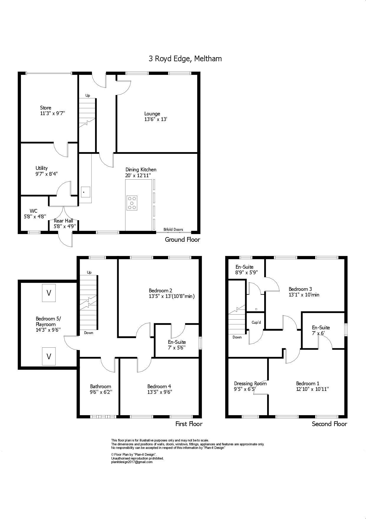 Royd Edge Road, Meltham, Holmfirth, HD9 floorplan
